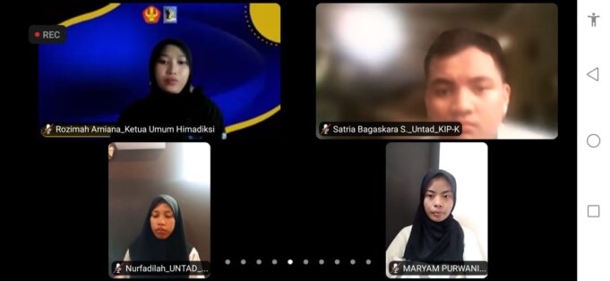 HIMADIKSI UNTAD Gelar Webinar Literasi Melalui Zoom Meeting