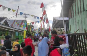 Antusias Remaja Kompleks Hijau Sambut HUT RI Berlangsung Meriah