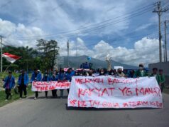Aliansi Mahasiswa Se-kota Palu Gelar Aksi Damai Cabut UU Cipta Kerja