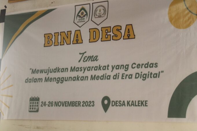 HMJ KPI Adakan Kegiatan Bina Desa di Desa Kaleke