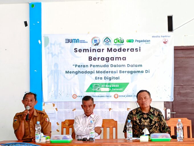 KKN UIN Palu Posko Jono Oge Gelar Seminar Moderasi Beragama