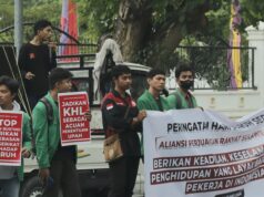 Peringati Hari Buruh Internasional, Aliansi Mahasiswa UIN Datokarama Palu Lakukan Aksi Longmarch