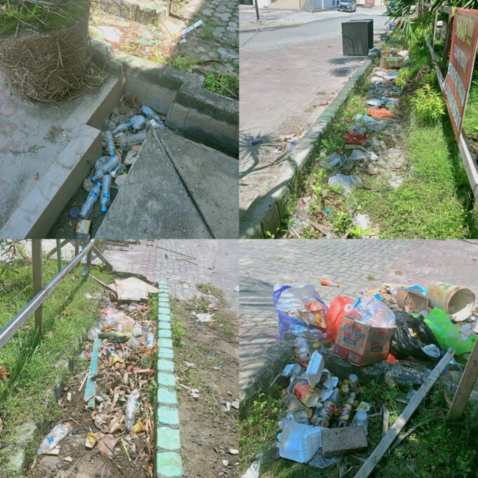 Kesadaran Lingkungan Rendah, Sampah Berserakan di Area Expo 4.0 UIN Datokarama Palu