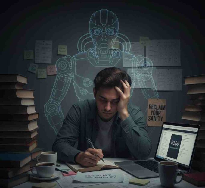 Mahasiswa atau Robot? Menolak Normalisasi Stres Berat demi Mengejar IPK